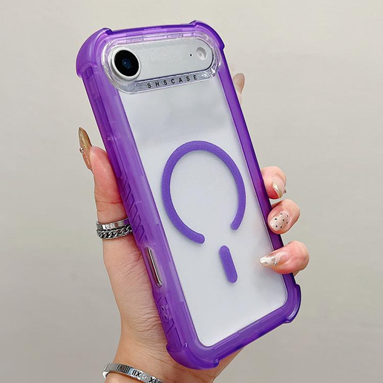 Capa de telemóvel híbrida em TPU mate transparente e PC 3 em 1 com MagSafe, para iPhone 17 Pro Max, para iPhone 17 Pro, para iPhone 17, para iPhone Air, para iPhone 16 Pro Max, para iPhone 16 Pro, para iPhone 16 Plus, para iPhone 16