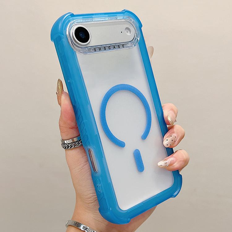 Capa de telemóvel híbrida em TPU mate transparente e PC 3 em 1 com MagSafe, para iPhone 17 Pro Max, para iPhone 17 Pro, para iPhone 17, para iPhone Air, para iPhone 16 Pro Max, para iPhone 16 Pro, para iPhone 16 Plus, para iPhone 16