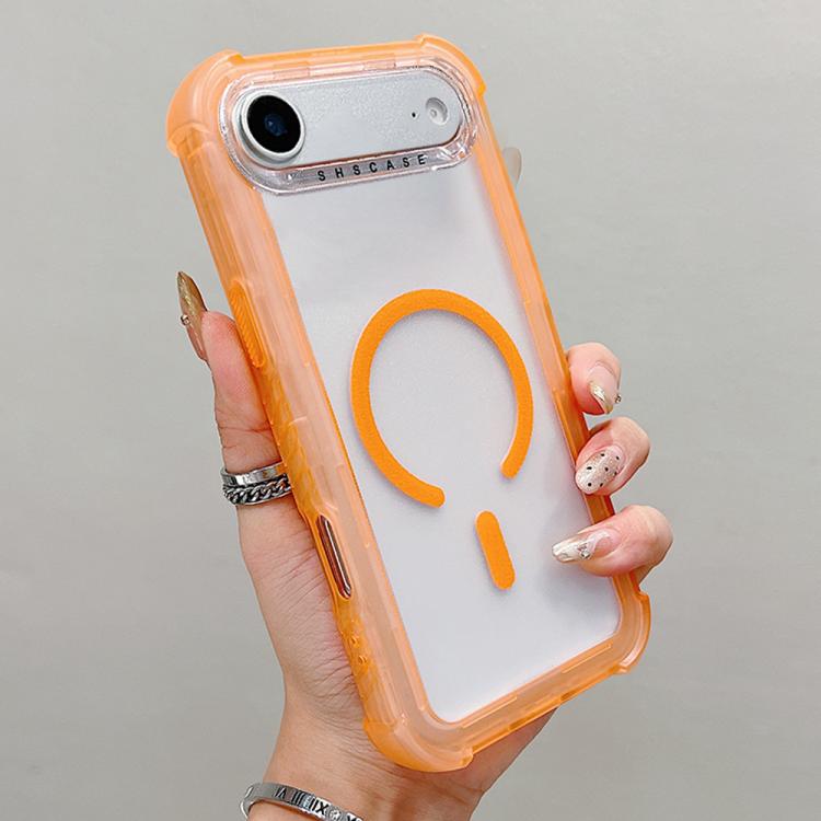 Capa de telemóvel híbrida em TPU mate transparente e PC 3 em 1 com MagSafe, para iPhone 17 Pro Max, para iPhone 17 Pro, para iPhone 17, para iPhone Air, para iPhone 16 Pro Max, para iPhone 16 Pro, para iPhone 16 Plus, para iPhone 16