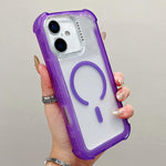Capa de telemóvel híbrida em TPU mate transparente e PC 3 em 1 com MagSafe, para iPhone 17 Pro Max, para iPhone 17 Pro, para iPhone 17, para iPhone Air, para iPhone 16 Pro Max, para iPhone 16 Pro, para iPhone 16 Plus, para iPhone 16
