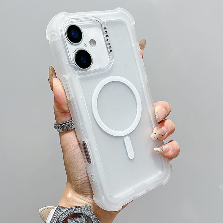 Capa de telemóvel híbrida em TPU mate transparente e PC 3 em 1 com MagSafe, para iPhone 17 Pro Max, para iPhone 17 Pro, para iPhone 17, para iPhone Air, para iPhone 16 Pro Max, para iPhone 16 Pro, para iPhone 16 Plus, para iPhone 16