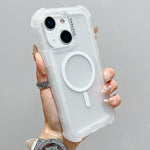 Capa de telemóvel híbrida em TPU mate transparente e PC 3 em 1 com MagSafe, para iPhone 15 Pro Max, para iPhone 15 Pro, para iPhone 15 Plus, para iPhone 15, para iPhone 14 Plus, para iPhone 14, para iPhone 14 Pro, para iPhone 14 Pro Max