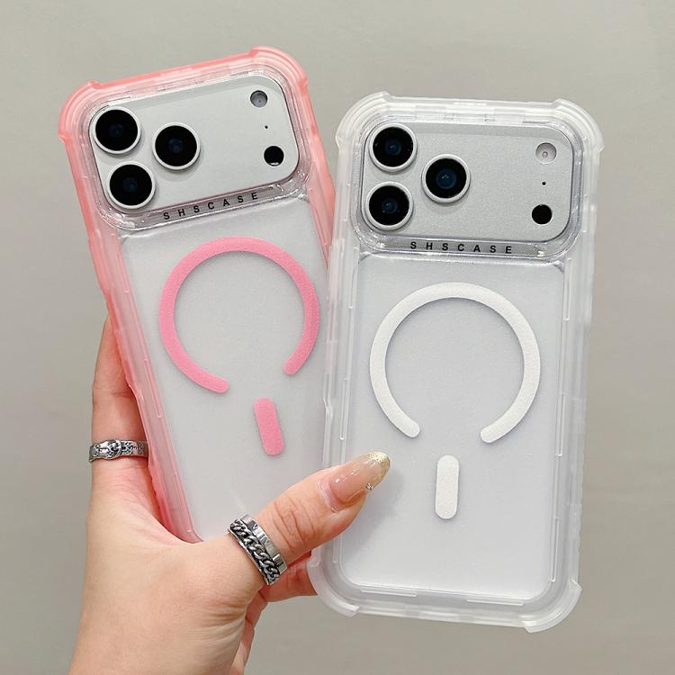 Capa de telemóvel híbrida em TPU mate transparente e PC 3 em 1 com MagSafe, para iPhone 17 Pro Max, para iPhone 17 Pro, para iPhone 17, para iPhone Air, para iPhone 16 Pro Max, para iPhone 16 Pro, para iPhone 16 Plus, para iPhone 16