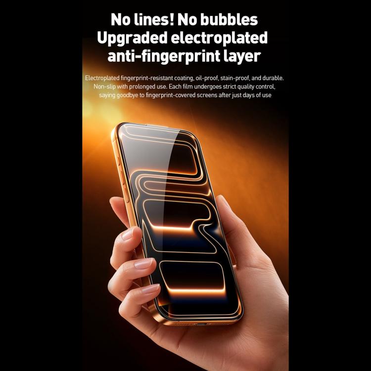 WK WTP-120 Série Qin Filme de Vidro Temperado HD Curvo 9D de Grande Arco, Para iPhone 17 Pro Max, Para iPhone 17 Pro, Para iPhone 17 / 16 Pro, Para iPhone Air