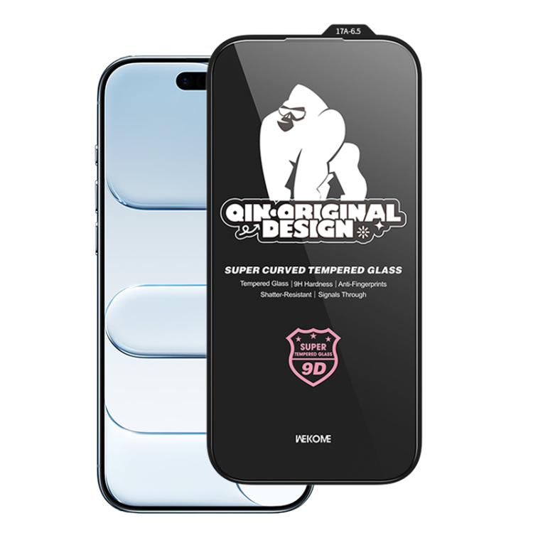 WK WTP-120 Série Qin Filme de Vidro Temperado HD Curvo 9D de Grande Arco, Para iPhone 17 Pro Max, Para iPhone 17 Pro, Para iPhone 17 / 16 Pro, Para iPhone Air