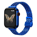 Correia de Relógio em Malha Metálica de Aço com Fecho Magnético Fino, Para Apple Watch 46mm / 49mm / 45mm / 44mm, Para Apple Watch 42mm / 41mm / 40mm / 38mm