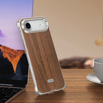 Capa de telemóvel MagSafe J TRIBE em metal sem moldura com textura de madeira, para iPhone 17 Pro Max, para iPhone 17 Pro, para iPhone 17, para iPhone Air, para iPhone 16 Pro Max, para iPhone 16 Pro, para iPhone 15 Pro Max, para iPhone 15 Pro