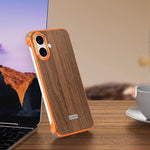 Capa de telemóvel MagSafe J TRIBE em metal sem moldura com textura de madeira, para iPhone 17 Pro Max, para iPhone 17 Pro, para iPhone 17, para iPhone Air, para iPhone 16 Pro Max, para iPhone 16 Pro, para iPhone 15 Pro Max, para iPhone 15 Pro
