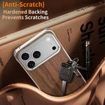 Capa de telemóvel MagSafe J TRIBE em metal sem moldura com textura de madeira, para iPhone 17 Pro Max, para iPhone 17 Pro, para iPhone 17, para iPhone Air, para iPhone 16 Pro Max, para iPhone 16 Pro, para iPhone 15 Pro Max, para iPhone 15 Pro