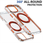 Capa de telemóvel com suporte magnético rotativo 360 graus, para iPhone 12 Pro Max, para iPhone 11