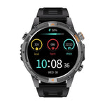 YK15 Relógio inteligente desportivo GPS com chamada Bluetooth e ecrã redondo de 1,46 polegadas