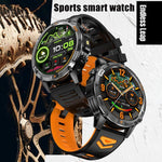 YK15 Relógio inteligente desportivo GPS com chamada Bluetooth e ecrã redondo de 1,46 polegadas