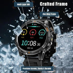 YK15 Relógio inteligente desportivo GPS com chamada Bluetooth e ecrã redondo de 1,46 polegadas