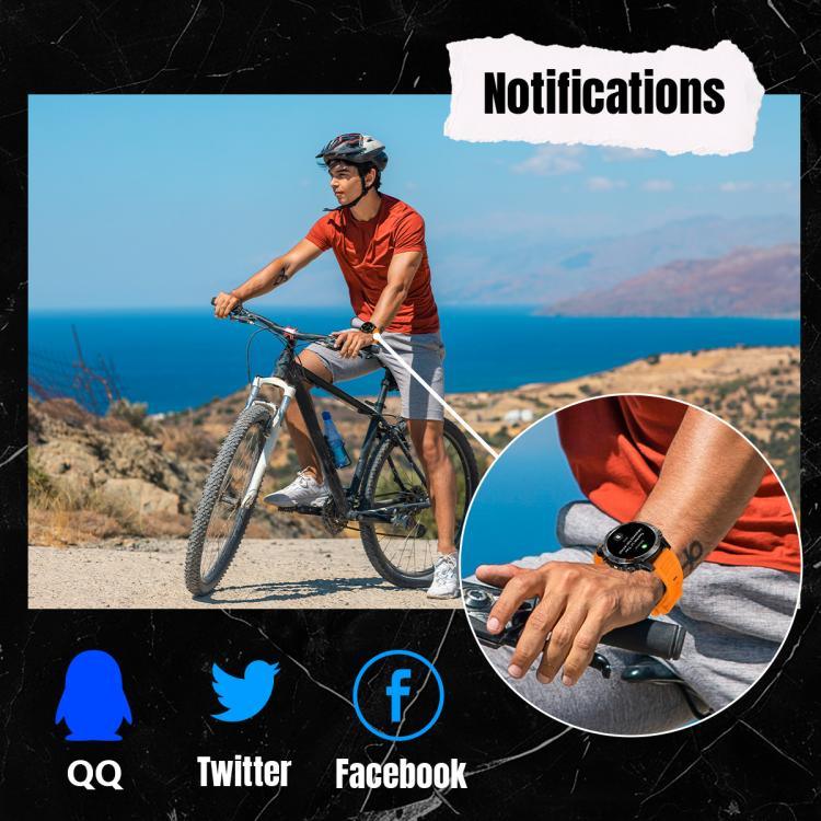 YK15 Relógio inteligente desportivo GPS com chamada Bluetooth e ecrã redondo de 1,46 polegadas