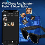 W630 Óculos inteligentes com reconhecimento fotográfico AI WiFi4 800W e chamada Bluetooth