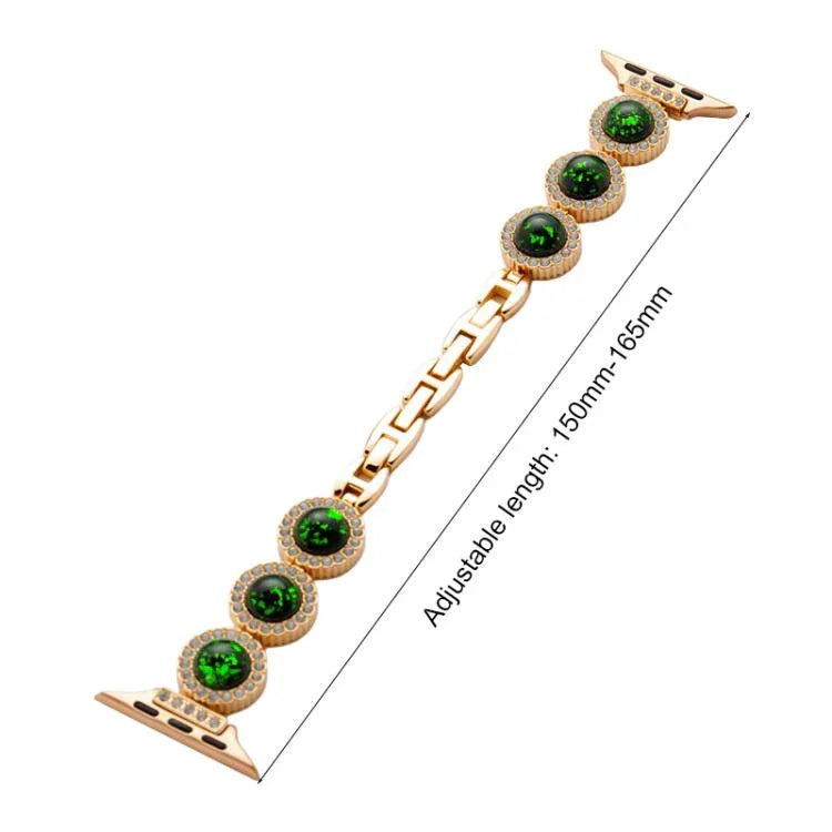 Correia de Relógio em Metal com Joias de Diamante Brilhante xDfind, Para Apple Watch 42 / 44 / 45 / 46 / 49mm, Para Apple Watch 38 / 40 / 41 / S11 42mm