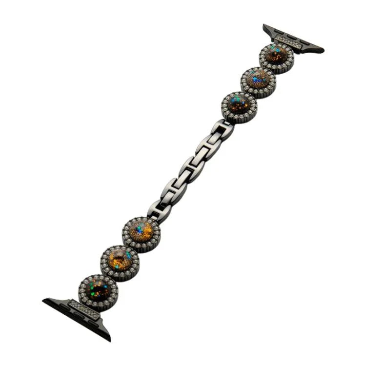 Correia de Relógio em Metal com Joias de Diamante Brilhante xDfind, Para Apple Watch 42 / 44 / 45 / 46 / 49mm, Para Apple Watch 38 / 40 / 41 / S11 42mm