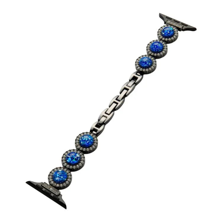 Correia de Relógio em Metal com Joias de Diamante Brilhante xDfind, Para Apple Watch 42 / 44 / 45 / 46 / 49mm, Para Apple Watch 38 / 40 / 41 / S11 42mm