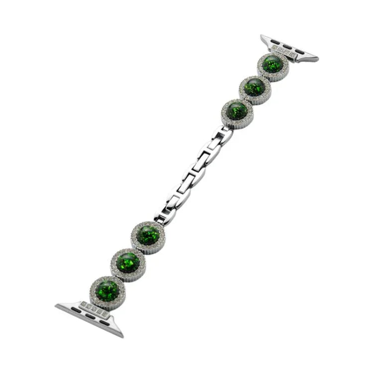 Correia de Relógio em Metal com Joias de Diamante Brilhante xDfind, Para Apple Watch 42 / 44 / 45 / 46 / 49mm, Para Apple Watch 38 / 40 / 41 / S11 42mm