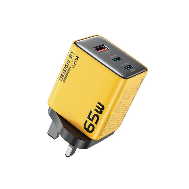 Carregador GaN WK WP-U45 Keylour 65W Type-Cx2, USB, Ficha EU, Ficha UK