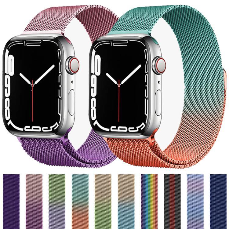 Correia de Relógio em Aço Inoxidável Magnética com Loop Milanesa xDfind, Para Apple Watch 42 / 44 / 45 / 46 / 49mm, Para Apple Watch 38 / 40 / 41 / S11 42mm