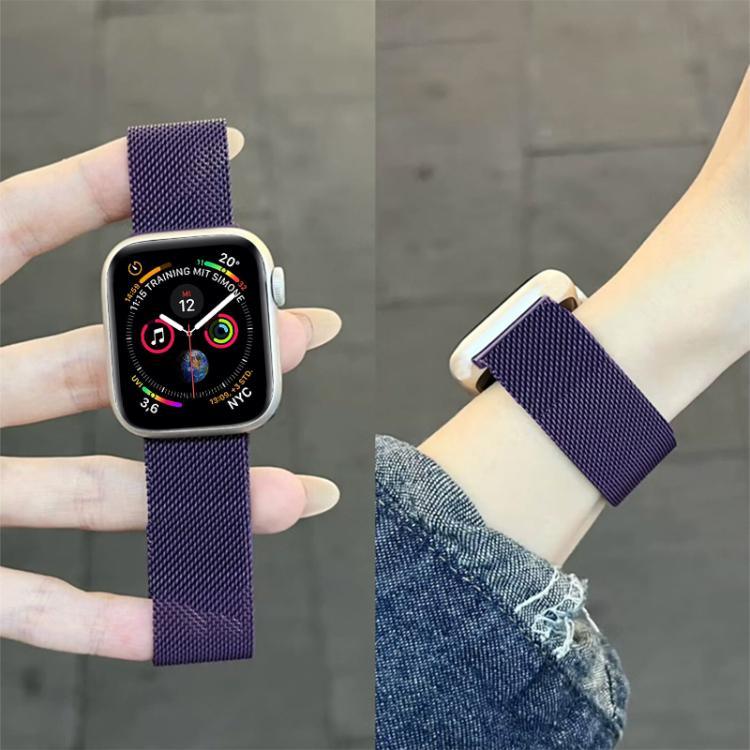 Correia de Relógio em Aço Inoxidável Magnética com Loop Milanesa xDfind, Para Apple Watch 42 / 44 / 45 / 46 / 49mm, Para Apple Watch 38 / 40 / 41 / S11 42mm