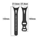 Correia de Relógio de Silicone com Fivela Borboleta de Cintura Pequena xDfind, Para Google Pixel Watch 4 / 3 / 2 / 1 41mm