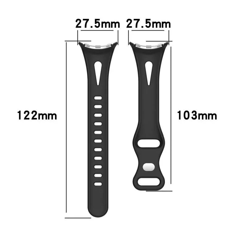Correia de Relógio de Silicone com Fivela Borboleta de Cintura Pequena xDfind, Para Google Pixel Watch 4 / 3 / 2 / 1 41mm
