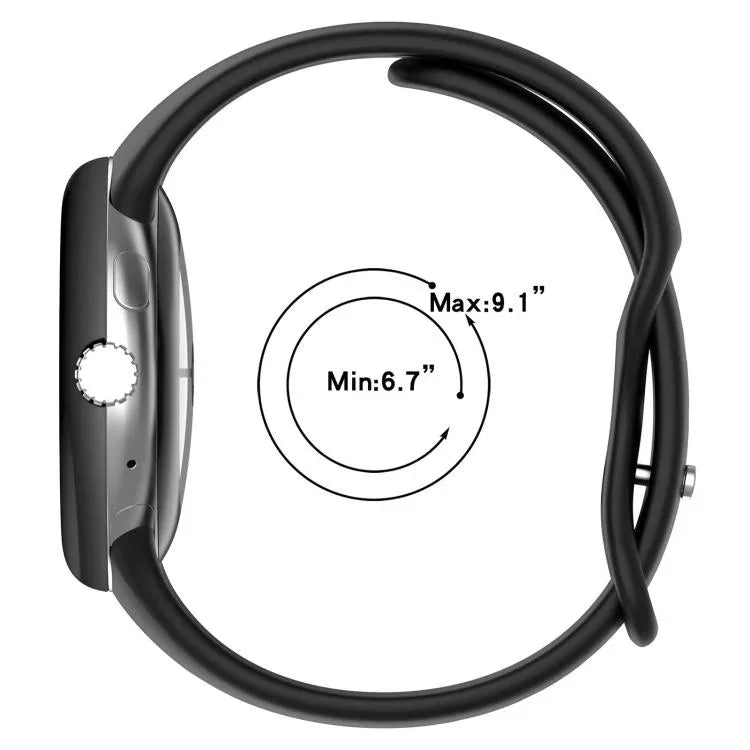 Correia de Relógio de Silicone com Fivela Borboleta de Cintura Pequena xDfind, Para Google Pixel Watch 4 / 3 / 2 / 1 41mm