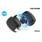 Altifalante Bluetooth Mini HOPESTAR P90 15W Outdoor IPX6 à Prova de Água