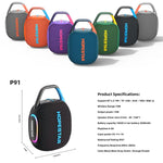 Altifalante Bluetooth HOPESTAR P91 15W Outdoor IPX7 à Prova de Água