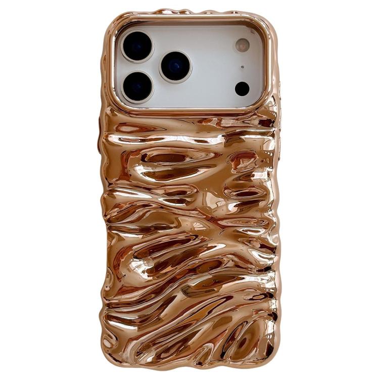 Capa de telemóvel em TPU com textura creme e eletrochapado de cobertura total, para iPhone 17, para iPhone 16 Pro Max