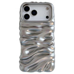 Capa de telemóvel em TPU com textura creme e eletrochapado de cobertura total, para iPhone 17, para iPhone 16 Pro Max