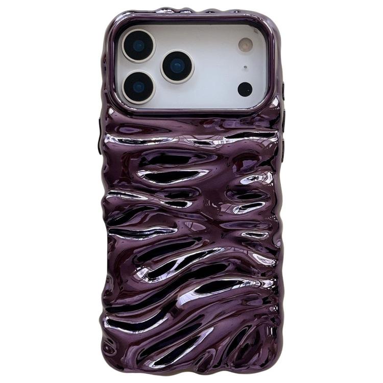 Capa de telemóvel em TPU com textura creme e eletrochapado de cobertura total, para iPhone 17, para iPhone 16 Pro Max