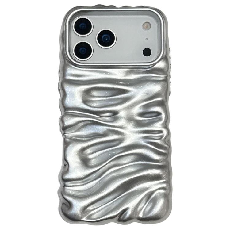 Capa de telemóvel em TPU com textura creme e eletrochapado de cobertura total, para iPhone 17, para iPhone 16 Pro Max