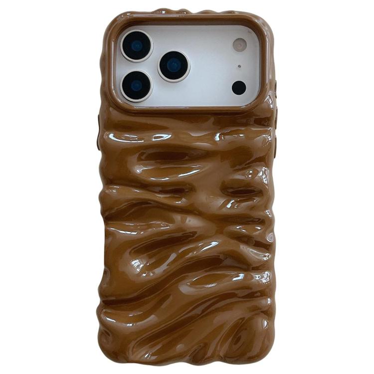 Capa de telemóvel em TPU com textura creme e eletrochapado de cobertura total, para iPhone 17, para iPhone 16 Pro Max