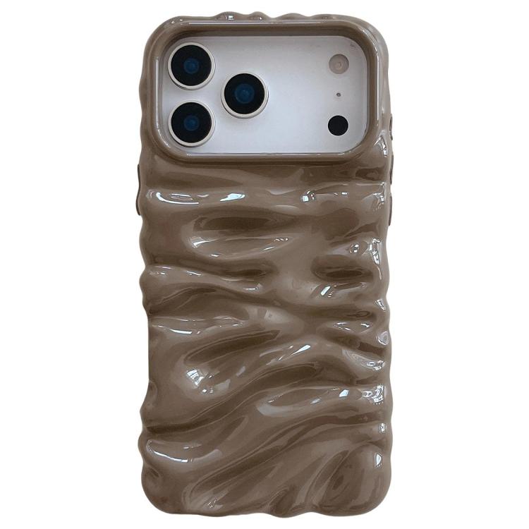 Capa de telemóvel em TPU com textura creme e eletrochapado de cobertura total, para iPhone 17, para iPhone 16 Pro Max