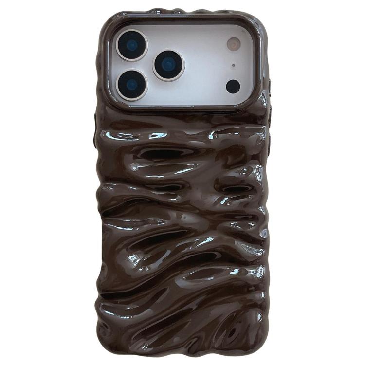 Capa de telemóvel em TPU com textura creme e eletrochapado de cobertura total, para iPhone 17, para iPhone 16 Pro Max