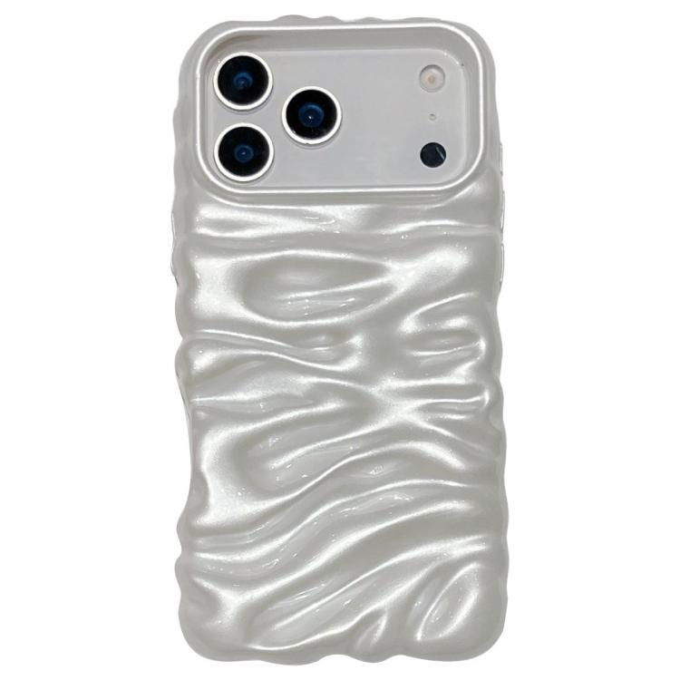 Capa de telemóvel em TPU com textura creme e eletrochapado de cobertura total, para iPhone 17, para iPhone 16 Pro Max