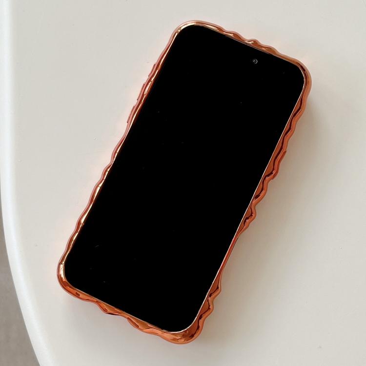 Capa de telemóvel em TPU com textura creme e eletrochapado de cobertura total, para iPhone 17, para iPhone 16 Pro Max