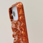 Capa de telemóvel em TPU com textura creme e eletrochapado de cobertura total, para iPhone 17, para iPhone 16 Pro Max