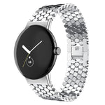 Pulseira de Relógio Metálica com Textura de Escamas de Peixe xDfind, para Google Pixel Watch 4 / Watch 3 45mm, para Google Pixel Watch 4 / 3 / 2 / 1 41mm
