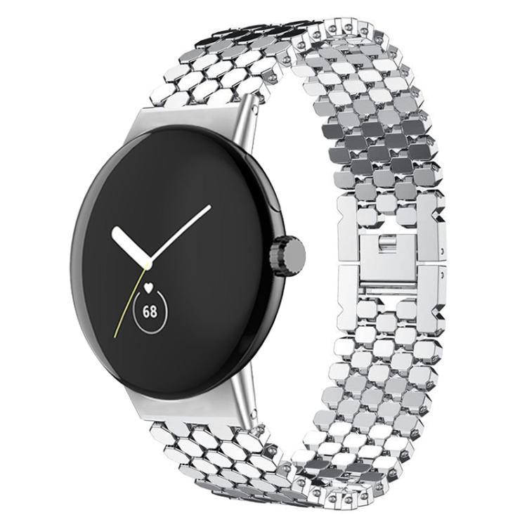 Pulseira de Relógio Metálica com Textura de Escamas de Peixe xDfind, para Google Pixel Watch 4 / Watch 3 45mm, para Google Pixel Watch 4 / 3 / 2 / 1 41mm
