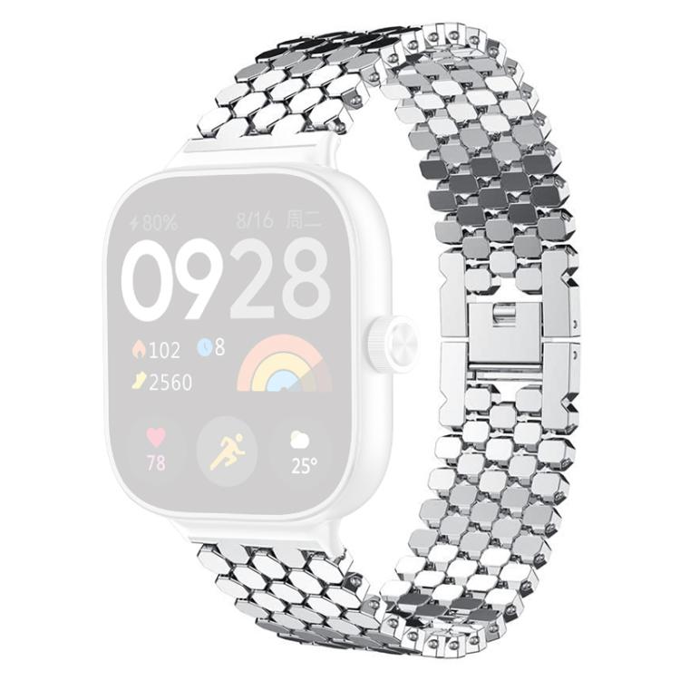 xDfind Fish Scale Texture Metal Watch Band, For Xiaomi Band 10 Pro/9 Pro/Redmi Watch 6/5, For Redmi Watch 3 Active / Watch 3 Lite, For Redmi Watch 3