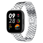 xDfind Fish Scale Texture Metal Watch Band, For Xiaomi Band 10 Pro/9 Pro/Redmi Watch 6/5, For Redmi Watch 3 Active / Watch 3 Lite, For Redmi Watch 3