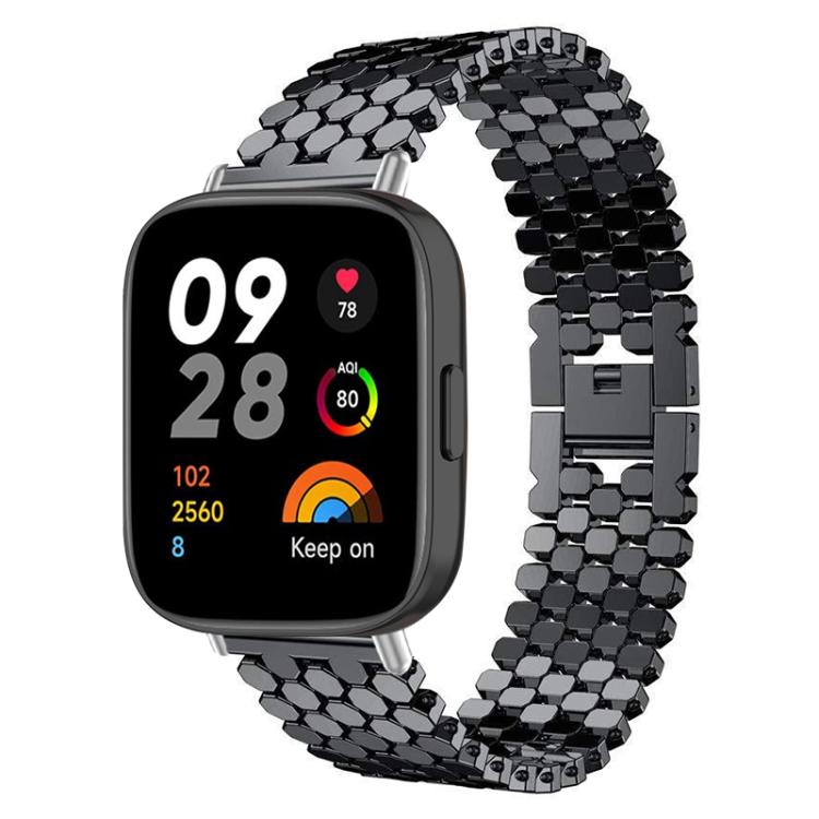 xDfind Fish Scale Texture Metal Watch Band, For Xiaomi Band 10 Pro/9 Pro/Redmi Watch 6/5, For Redmi Watch 3 Active / Watch 3 Lite, For Redmi Watch 3