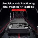 War Shadow Stripe Series Airbag Frosted Shockproof Phone Case, For iPhone 17 Pro Max, For iPhone 17 Pro