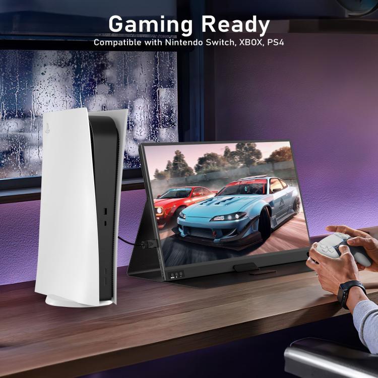 Monitor Portátil para Jogos 16,1 polegadas 1080P Ecrã Estendido, 16,1 polegadas 1080P