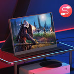 Monitor Portátil para Jogos 16 polegadas 2.5K 120Hz Ecrã Estendido, 16 polegadas 2.5K 120Hz