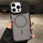 Capa de telemóvel magnética MagSafe com suporte para lente em metal fosco com sensação de pele, para iPhone 17 Pro Max, para iPhone 17 Pro, para iPhone 17, para iPhone Air, para iPhone 16 Pro Max, para iPhone 16 Pro
